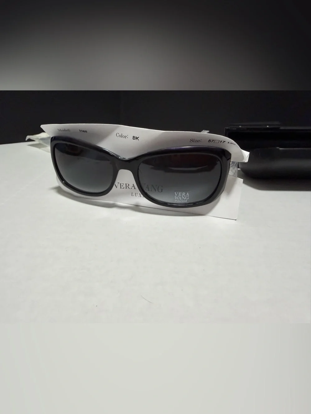 Vera‎ Wang Black Cat-Eye Sunglasses